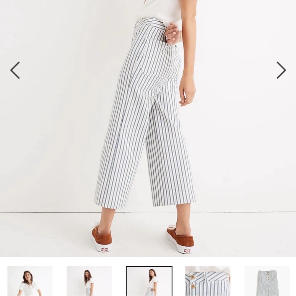 Striped Wide-Leg Jeans | Madewell